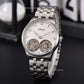 Aesop White Dial Classic Double Tourbillon Mechanical Men Watch 7108