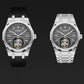 Aesop 316L Stainless Steel/Rubber Band Original Tourbillon Watch 7057