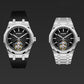 Aesop 316L Stainless Steel/Rubber Band Original Tourbillon Watch 7057