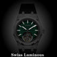Aesop 316L Stainless Steel/Rubber Band Original Tourbillon Watch 7057