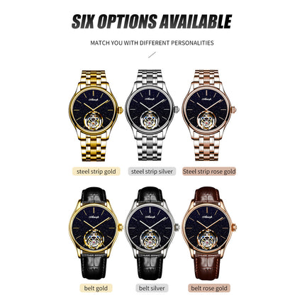 AESOP Blue Sandstone Tourbillon Mechanical Men Watch 7050