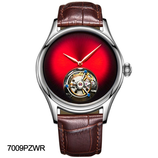 AESOP 7009 Leopard Eye Flying Tourbillon Skeleton Watch for Men