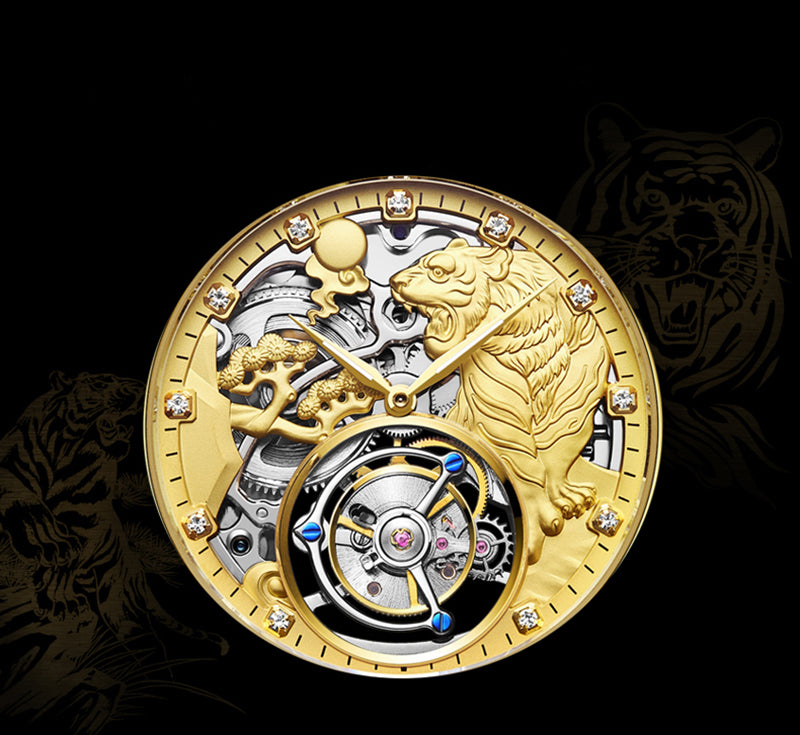 AESOP Zodiac Tourbillon Tiger Watch 7013