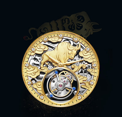 AESOP Zodiac Tourbillon Cow Watch 7015
