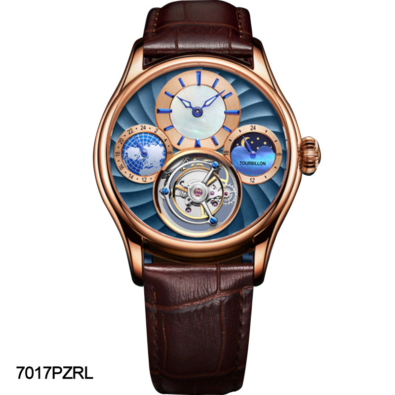 Aesop GMT Tourbillon Pearl Dial Multifunction watch 7017