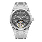Aesop 316L Stainless Steel/Rubber Band Original Tourbillon Watch 7057