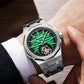 Aesop 316L Stainless Steel/Rubber Band Original Tourbillon Watch 7057