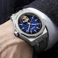 Aesop 316L Stainless Steel/Rubber Band Original Tourbillon Watch 7057
