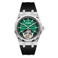 Aesop 316L Stainless Steel/Rubber Band Original Tourbillon Watch 7057