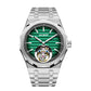 Aesop 316L Stainless Steel/Rubber Band Original Tourbillon Watch 7057
