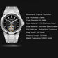 Aesop 316L Stainless Steel/Rubber Band Original Tourbillon Watch 7057